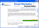 About Window of Email Marketer.